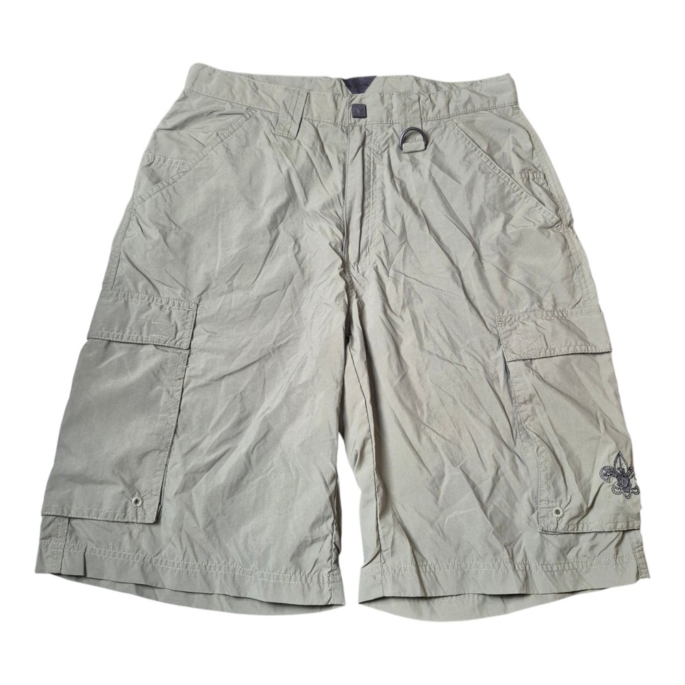Boy Scouts of America Mens Small Centennial Uniform Cargo Shorts Green Nylon BSA - Picture 1 of 5
